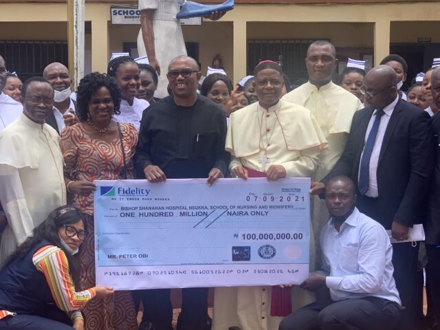 Obi donates N100m to Catholic Nursing, Midwifery school