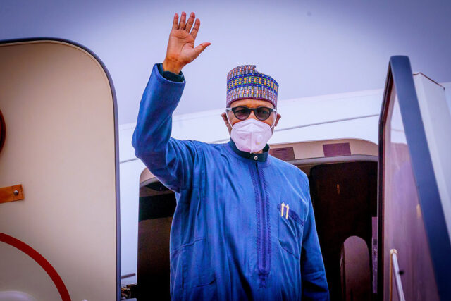 Buhari departs Abuja for Scotland, France for Climate Conference, Peace Summit Buhari, Age