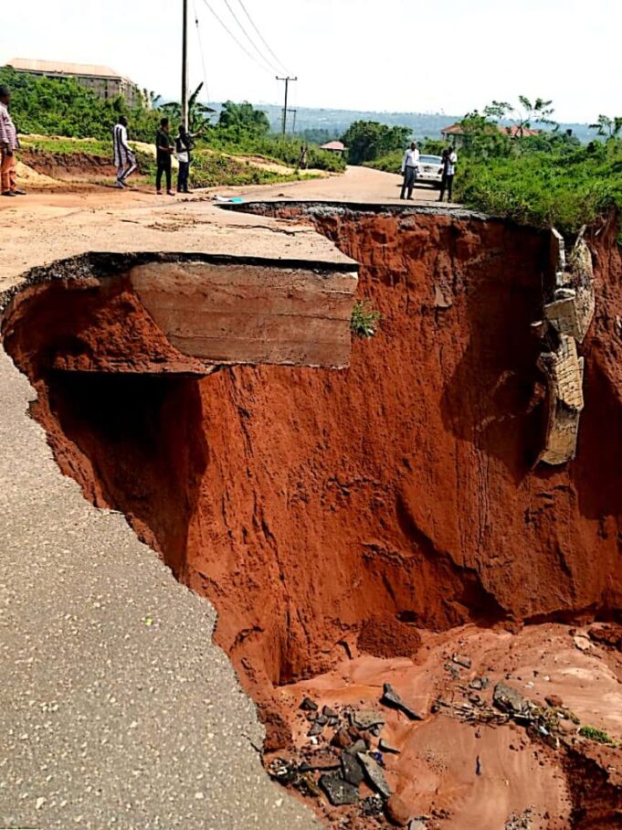 Gully erosion at UNIBEN