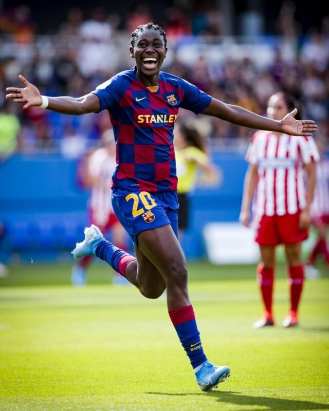 Oshoala scores in Barcelona Women’s 4-1 rout of Arsenal