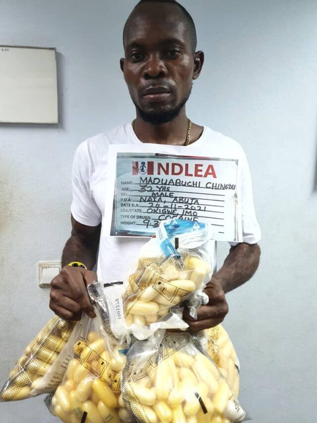 32-yr-old miner arrested with N2.7bn cocaine at Abuja airport