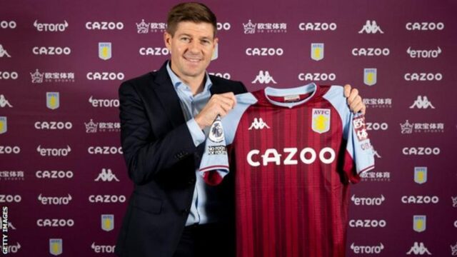 Aston Villa pay £4.5m compensation to have Steven Gerrard as new manager