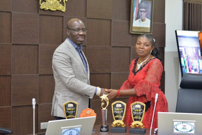 Obaseki and teacher Obaseki and teacher