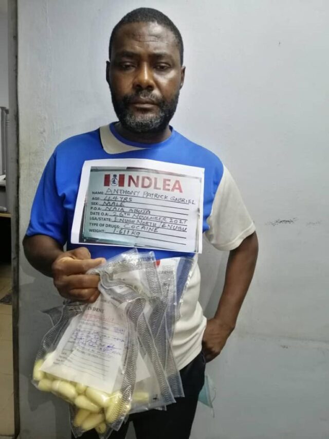 Driver arrested at Abuja airport for ingesting 96 pellets of Cocaine