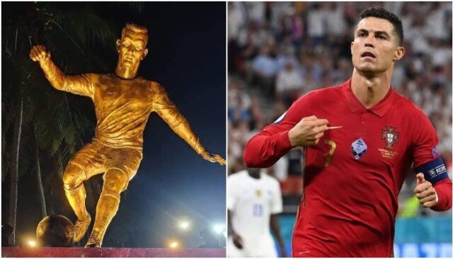 Ronaldo statue causes controversy in India