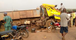 Six labourers die, 19 others injured in Ibadan auto crash Motorcycle passenger, Lagos-Abeokuta expressway, Trailer, Truck