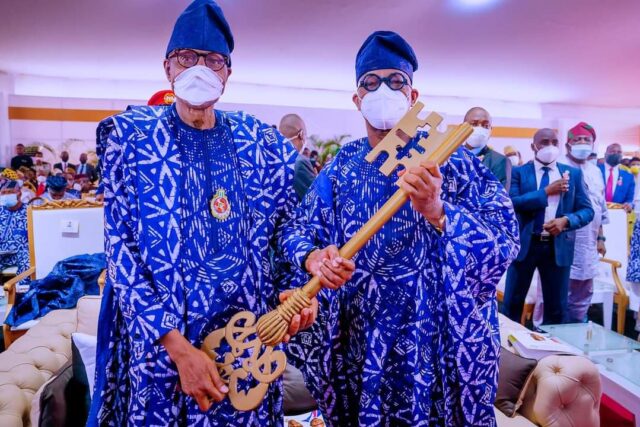 Day Abiodun made President Buhari proud Buhari and Abiodun