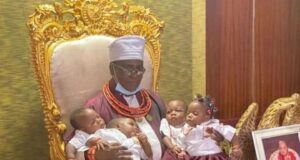 Oba of Benin names his quadruplets amid fun fare Oba of Benin