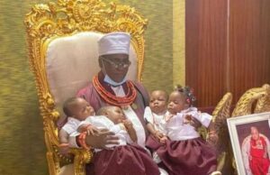 Oba of Benin names his quadruplets amid fun fare Oba of Benin