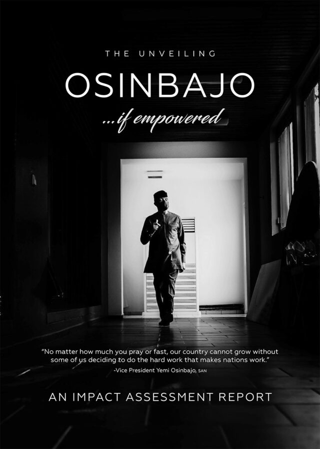 Osinbajo intensifies campaign as supporters unveil ‘Impact Assessment Report’ Osinbajo