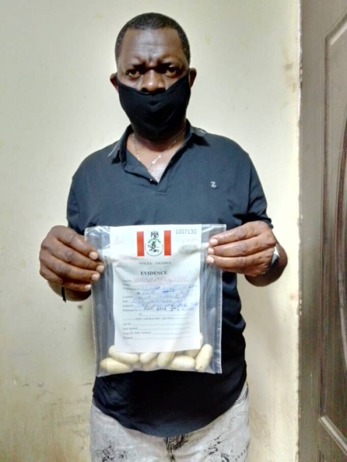 48-year-old Iloduba Augustine Cocaine pellets
