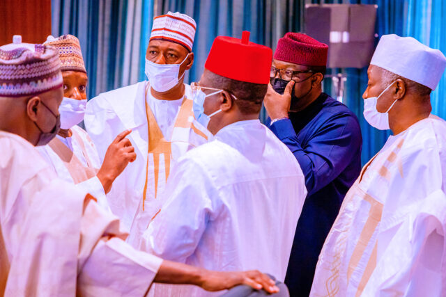 UPDATED: Buhari, APC govs agree on zoning, convention APC governors