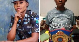 Nigerian policewoman wins WBF Super Bantamweight title in London WBF Super Bantamweight, Nigerian policewoman