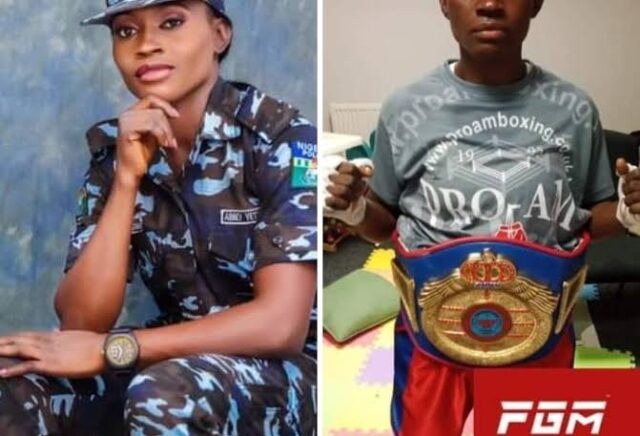 Nigerian policewoman wins WBF Super Bantamweight title in London WBF Super Bantamweight, Nigerian policewoman