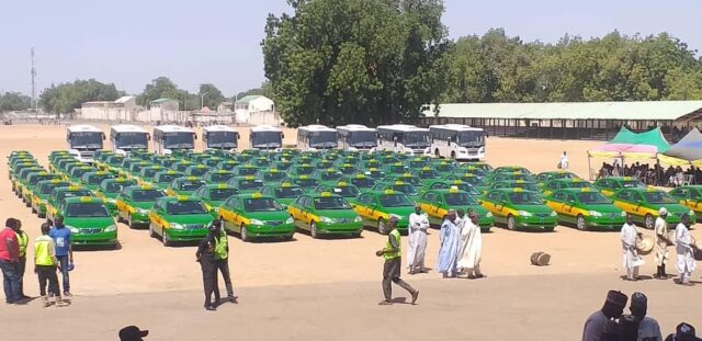 Zulum launches 610 taxis, tricycles, buses in Maiduguri Zulum transportation