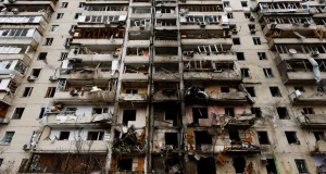 Russian shelling damages 17 high-rises in Ukrainian port city Ukraine