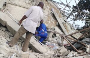 Building under construction collapses in Lagos Lagos collapsed building, Building
