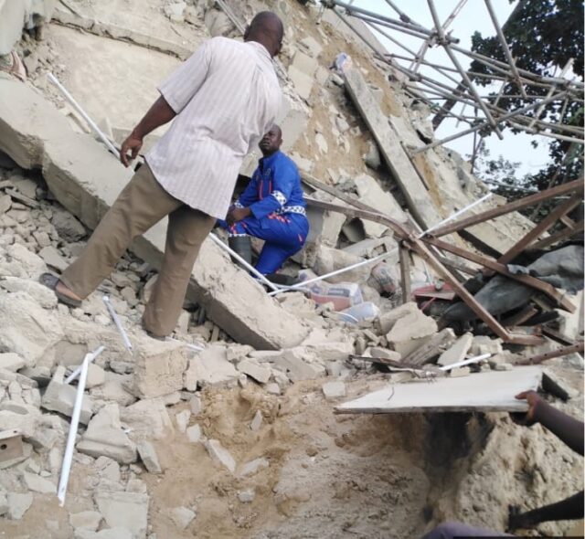 Building under construction collapses in Lagos Lagos collapsed building, Building