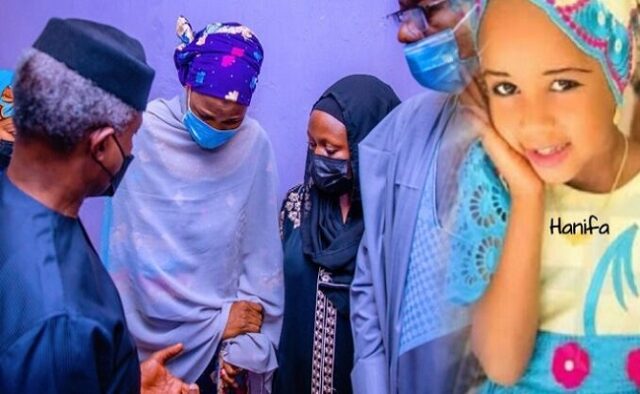 Murder in Kano school: I’m speechless, Hanifa’s father tells Osinbajo Kano school
