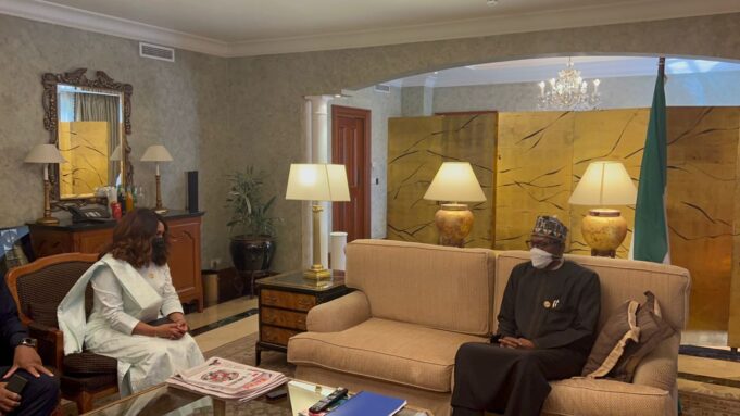 President Buhari and Guinea-Bissau Minister of Foreign Affairs