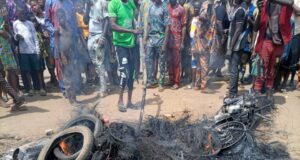 Mob set ablaze ritualists caught with fresh human head