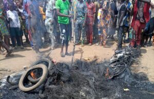 Mob set ablaze ritualists caught with fresh human head