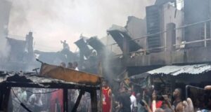 Fire razes shops in Ladipo market Ladipo market