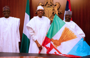 Buhari receives PDP ranking senator, Bwacha, into APC Buhari and Bwacha