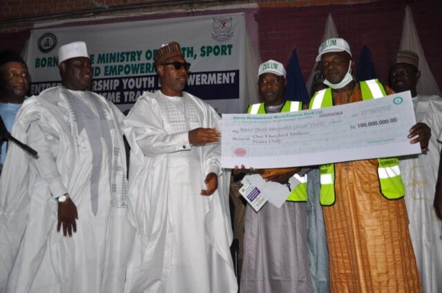 For renouncing thuggery, Zulum gives N100m grant to 152 youths Zulum
