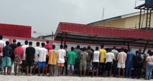 EFCC nabs 42 suspected Internet fraudsters, seizes 13 cars in Asaba internet fraudsters