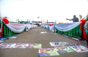 Osinbajo, Tinubu, Emefiele’s banners, billboards flood Eagle Square