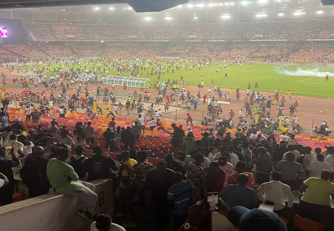 Abuja stadium stampede Abuja stadium, CAF doctor