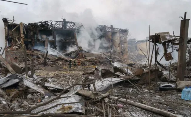 Russia destroys Ukrainian airport Ukrainian airport