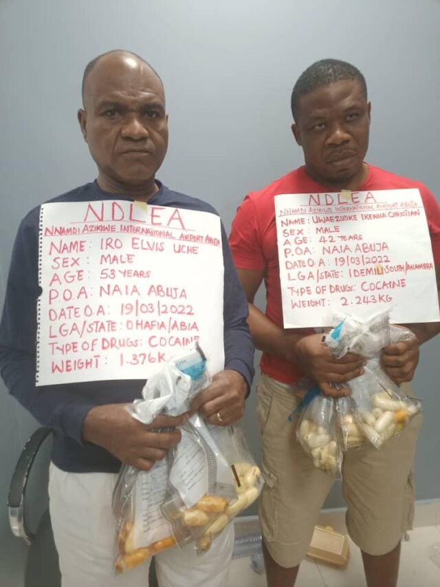 Suspects: Why we swallowed 165 wraps of cocaine