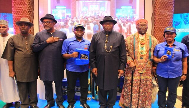 Jonathan, Sylva perform groundbreaking of lubricant plant in Bayelsa Jonathan