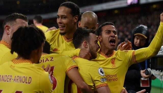 Liverpool sink Arsenal to boost title bid as Spurs beat Brighton Benfica, Liverpool