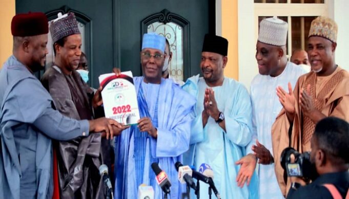 Atiku PDP nomination form