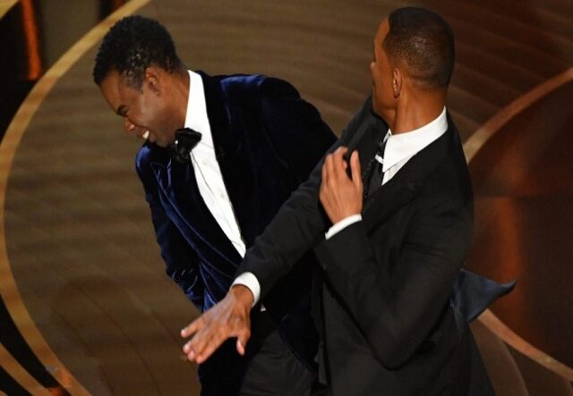 VIDEO: Will Smith slaps Chris Rock on Oscars stage Oscars Academy, Smith, Will Smith