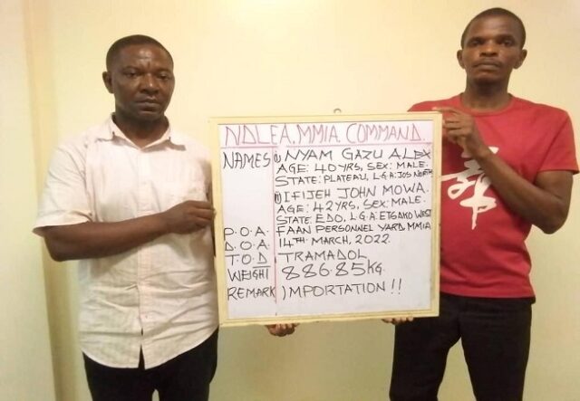 VIDEO: NDLEA intercepts 1.9m tramadol, codeine at Lagos airport Tramadol