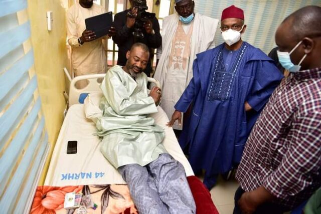 PHOTOS: Train attack: El-Rufai visits injured victims