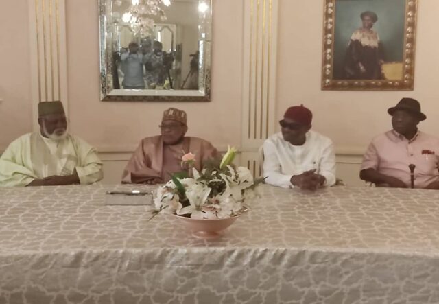 PDP govs meet Babangida, Abdulsalami in Minna Babangida