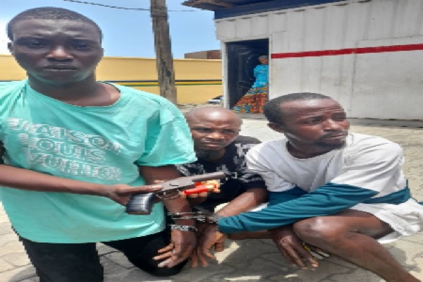 Arrested armed robbers Suspected armed robbers