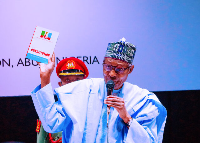 @NEC: What Buhari told APC leaders about PDP, 2023, security Buhari