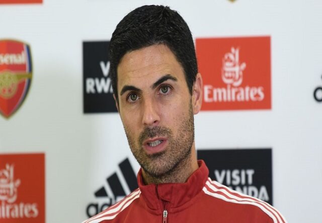 Arteta apologises for 3-0 defeat to Crystal Palace Premier League title, Arteta