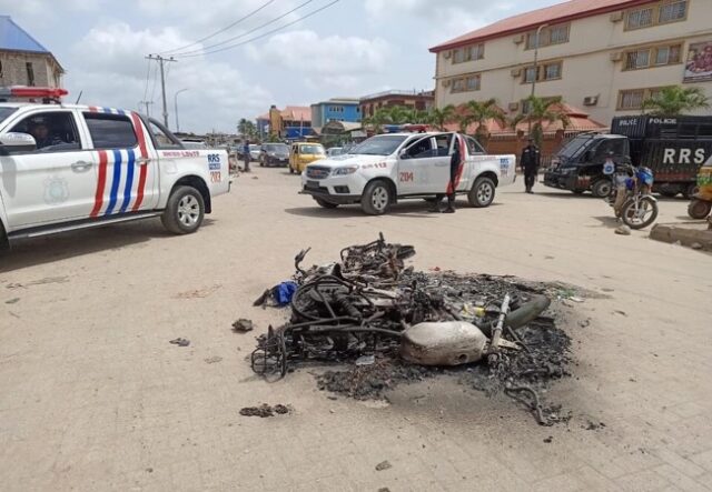 One killed as motorcyclists, hoodlums clash in Lagos Police, Motorcyclists