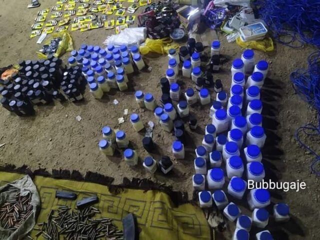 PHOTOS: Police intercept vehicle loaded with bomb materials, rifles in Kano Bomb