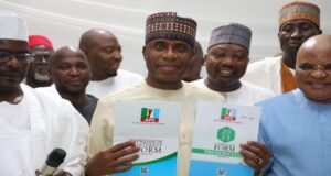 2023: Nnamani, Amaechi pick N100m APC presidential forms Nnamani