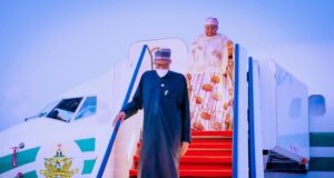Buhari, Aisha return to Abuja from Malabo Malabo