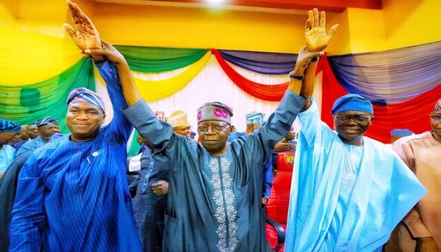 Tinubu endorses Sanwo-Olu for second term Sanwo-Olu