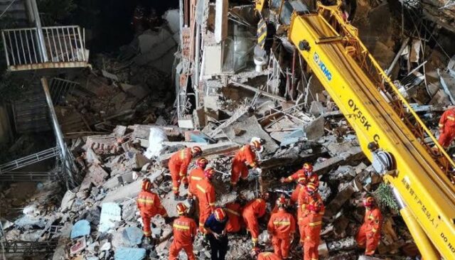 9 detained in connection with China building collapse China building collapse, China